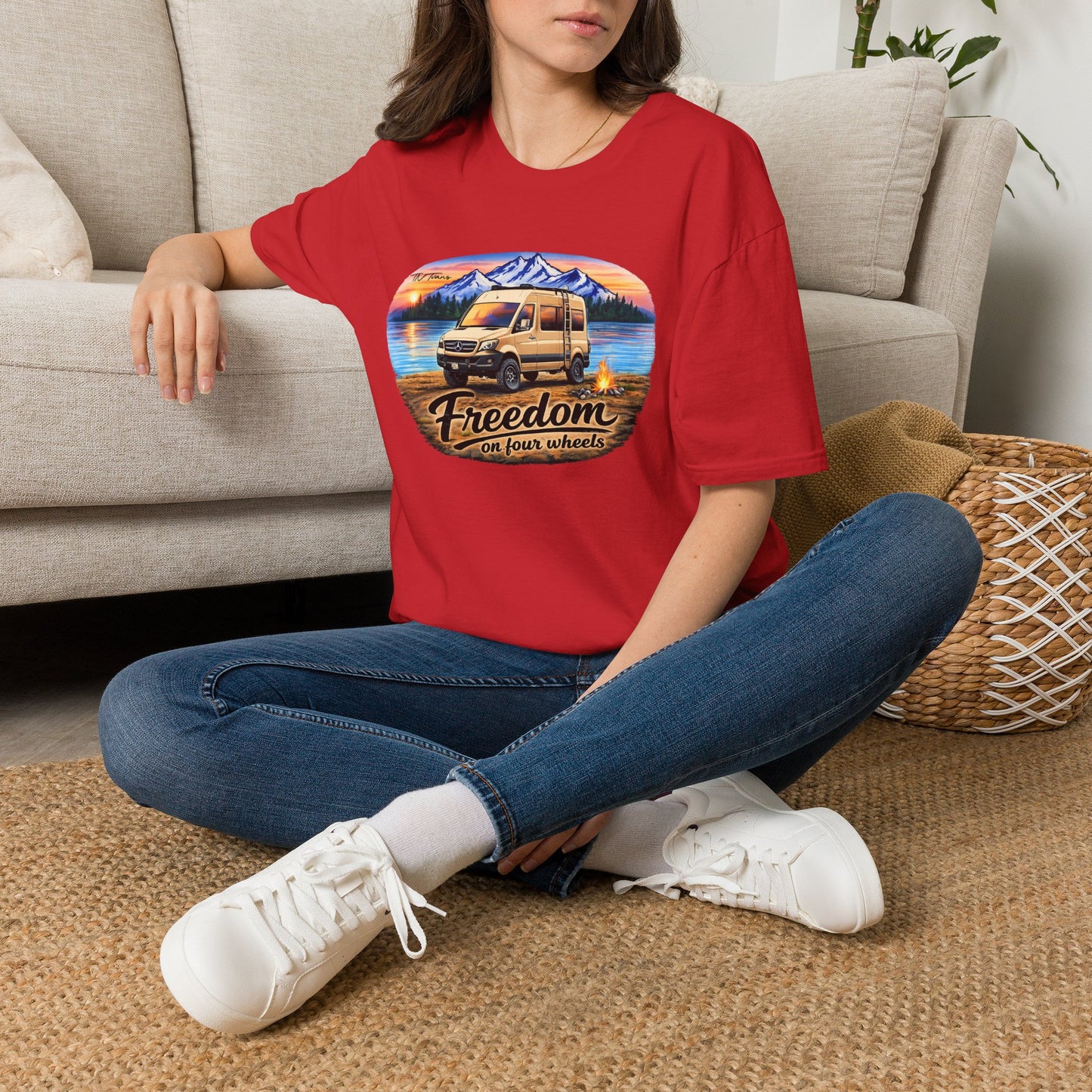 Mercedes Sprinter Van T-Shirt Freedom on Four Wheels