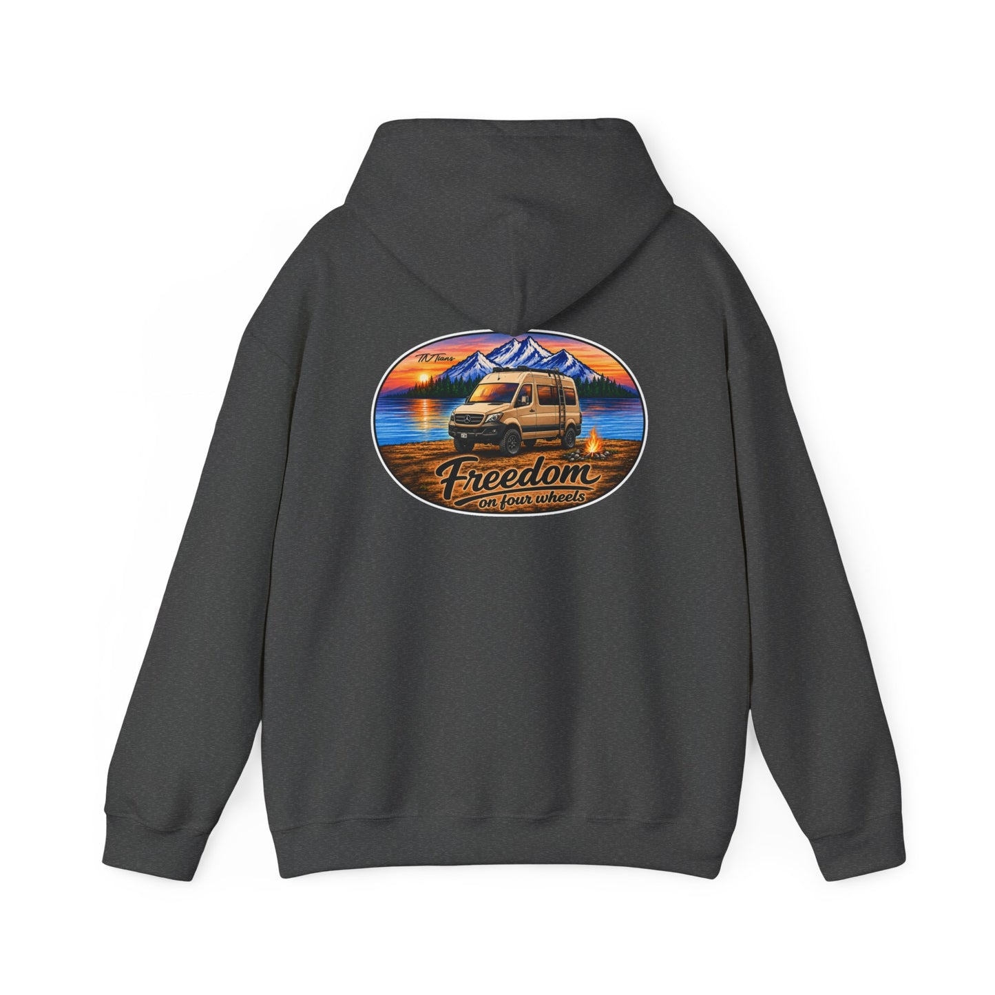 Mercedes Sprinter Merchandise Freedom on Four Wheels Unisex Heavy Blend™ Hooded Sweatshirt