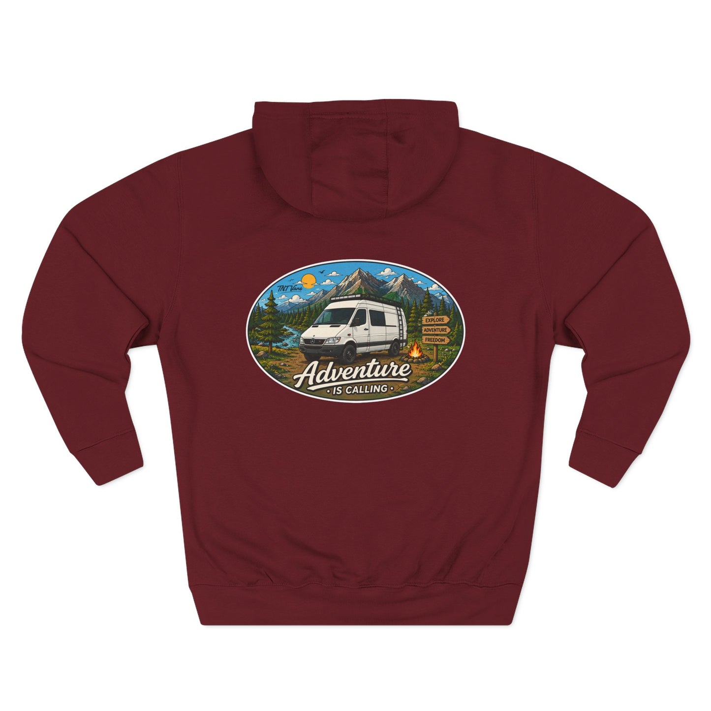 Sprinter T1N Merchandise Adventure is Calling Three-Panel Fleece Hoodie