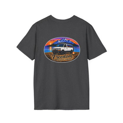 Chevy Express Van T-Shirt Freedom on Four Wheels