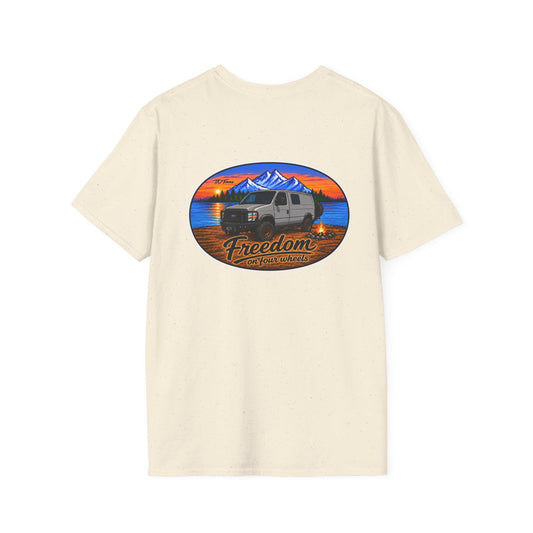Ford Econoline Freedom on Four Wheels Unisex Softstyle T-Shirt