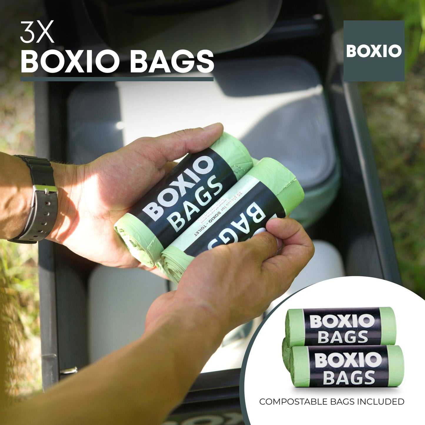 BOXIO - TOILET MAX+| Composting toilet starter kit