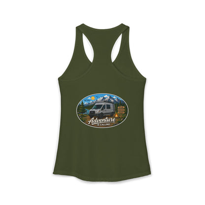 Ford Transit Merchandise Adventure is Calling Women's Ideal Racerback Tank