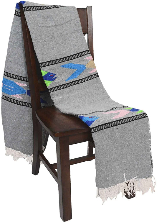 Heather Grey Baja Fish Yoga Blanket