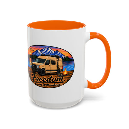 Nissan NV Freedom on Four Wheels Merch Accent Coffee Mug (11, 15oz)