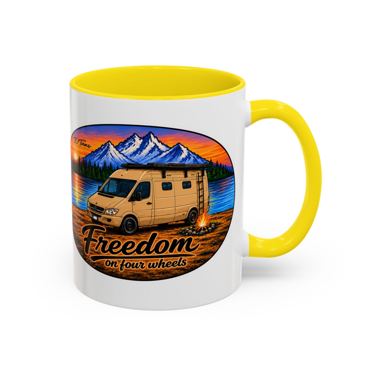Sprinter T1N Freedom on Four Wheels Accent Coffee Mug (11, 15oz)