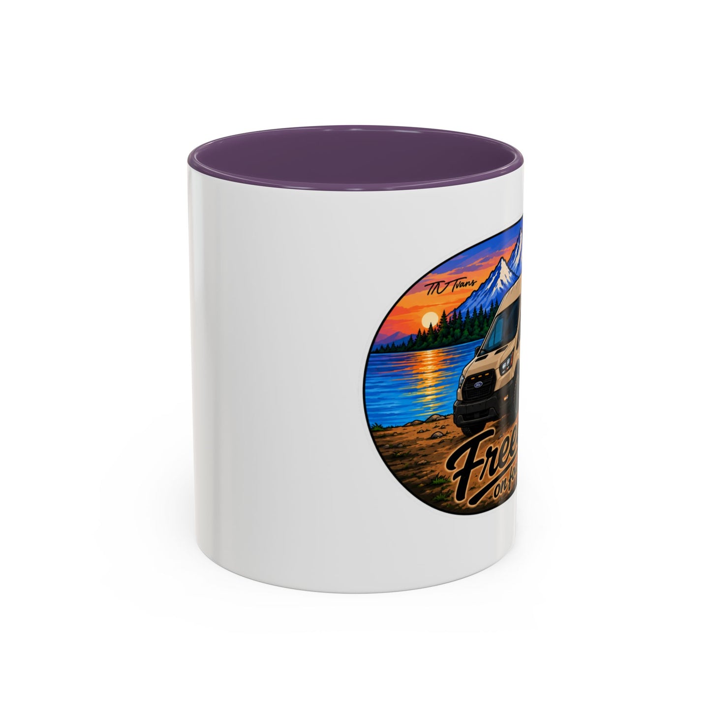 Ford Transit Freedom on Four Wheels Accent Coffee Mug (11, 15oz)