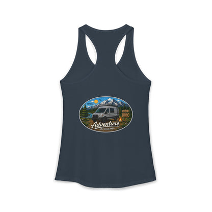 Ford Transit Merchandise Adventure is Calling Women's Ideal Racerback Tank