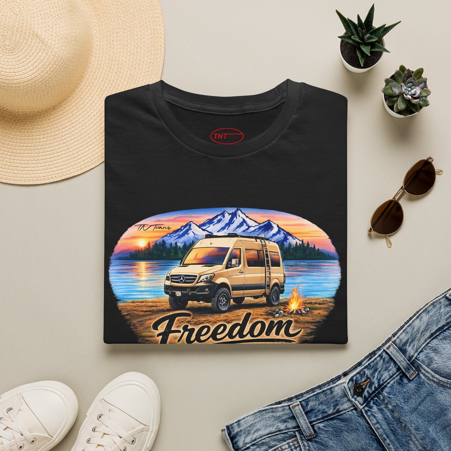 Mercedes Sprinter Van T-Shirt Freedom on Four Wheels