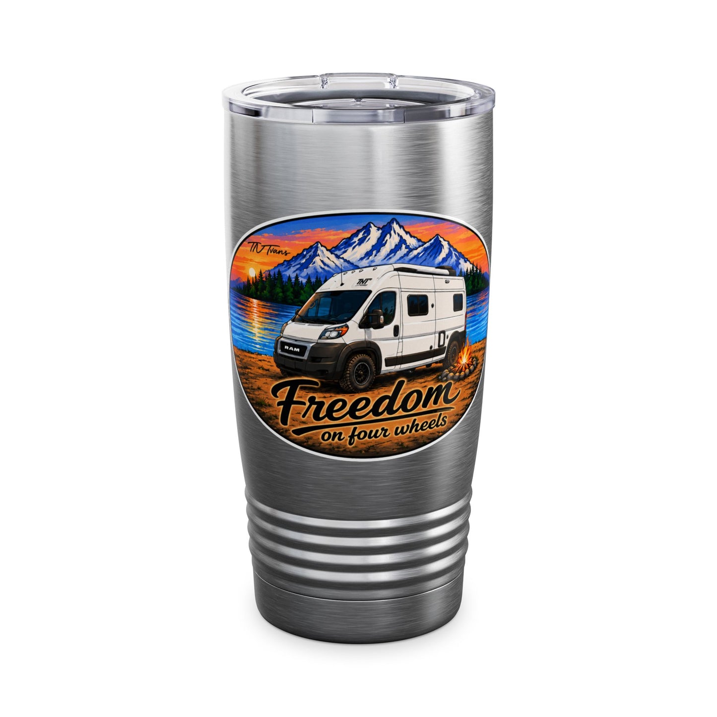 Ram ProMaster Merchandise Freedom on Four Wheels Ringneck Tumbler, 20oz