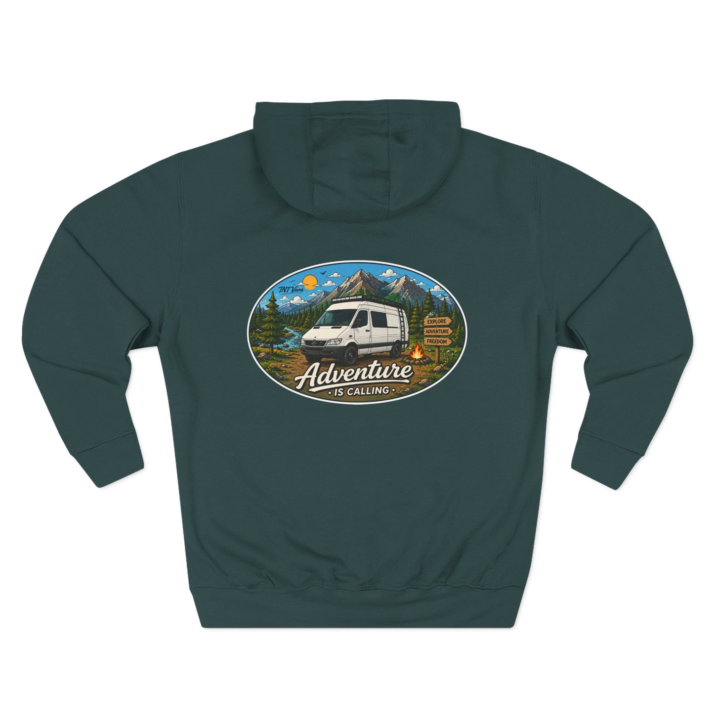 Sprinter T1N Merchandise Adventure is Calling Three-Panel Fleece Hoodie