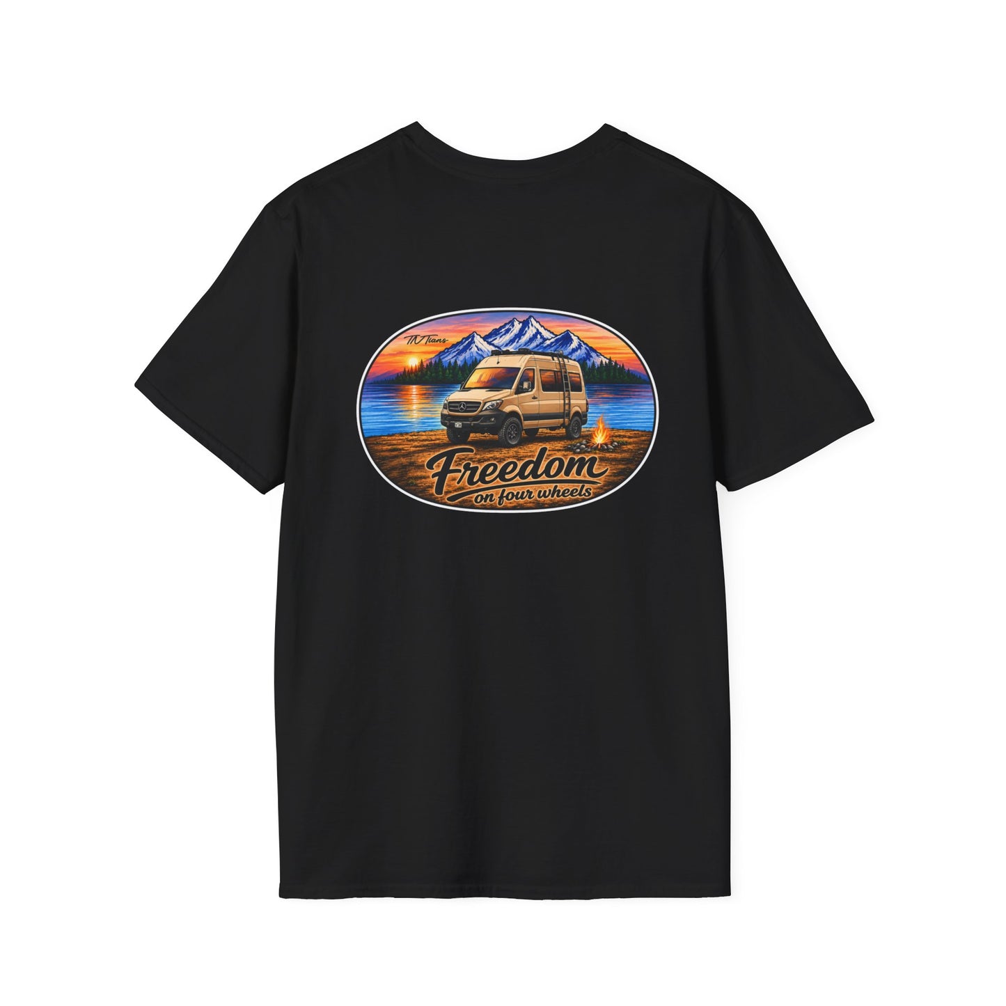 Mercedes Sprinter Freedom on Four Wheels Unisex Softstyle T-Shirt