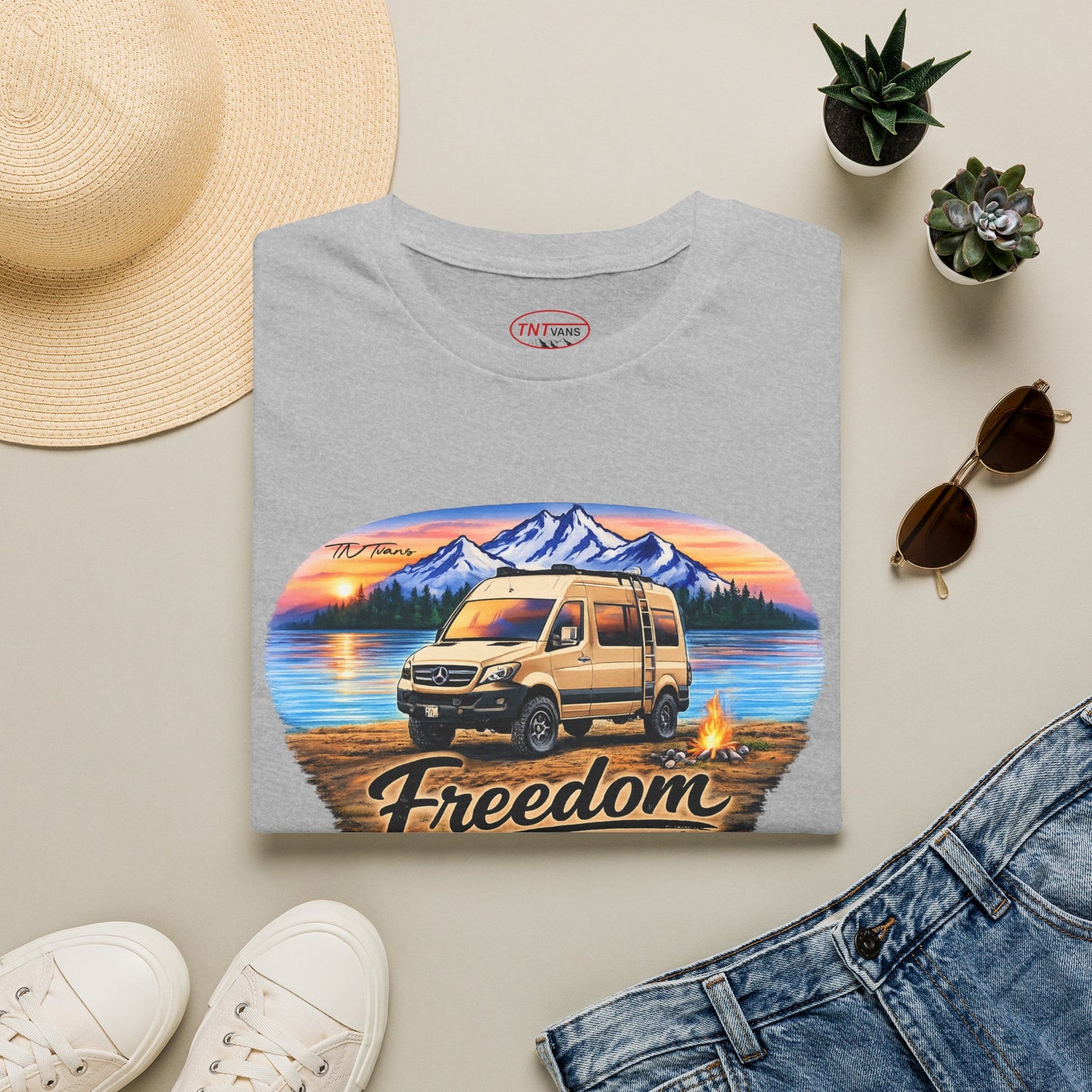 Mercedes Sprinter Van T-Shirt Freedom on Four Wheels