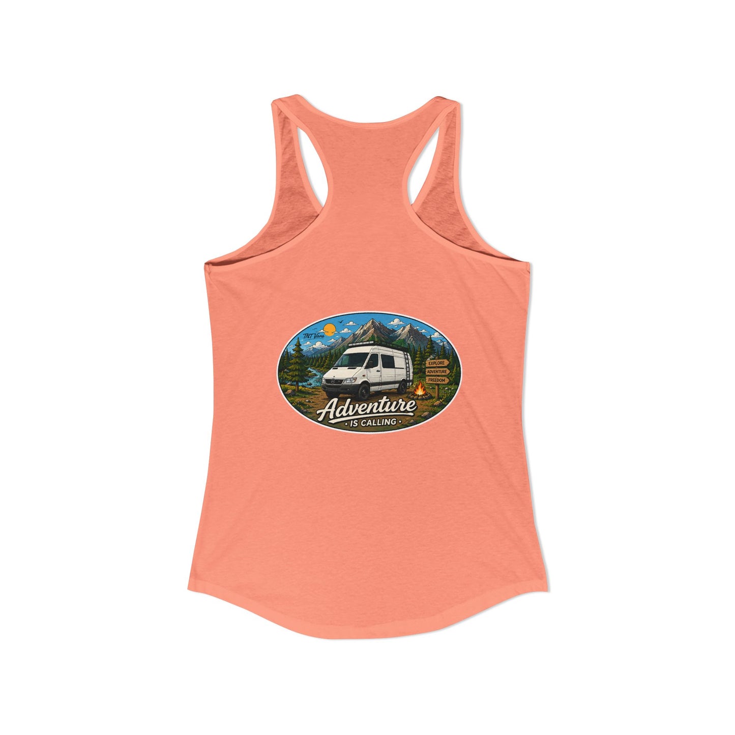 Sprinter T1N Merchandise Adventure is Calling Women's Ideal Racerback Tank