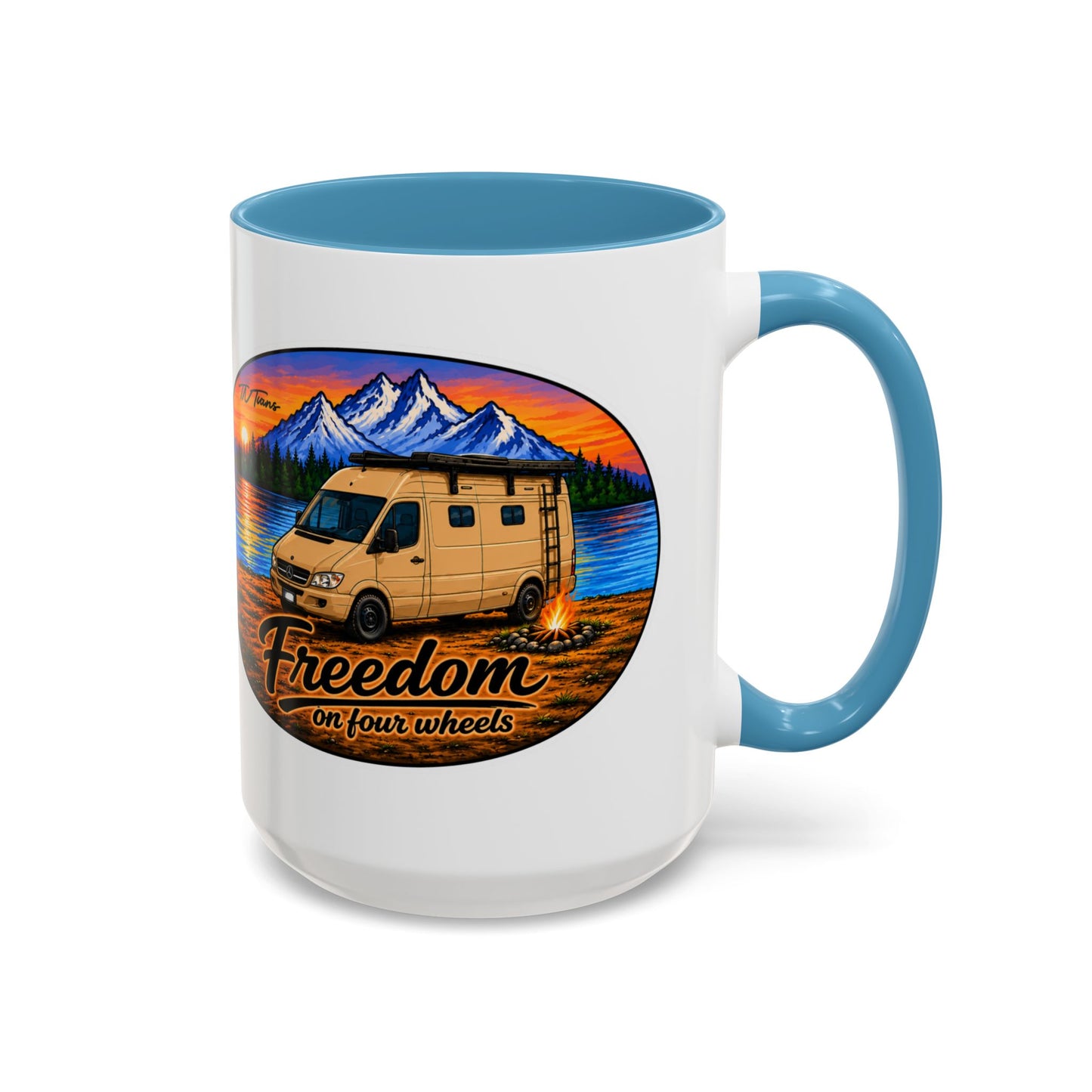 Sprinter T1N Freedom on Four Wheels Accent Coffee Mug (11, 15oz)