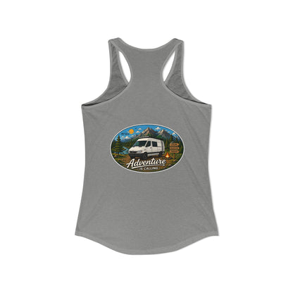 Sprinter T1N Merchandise Adventure is Calling Women's Ideal Racerback Tank