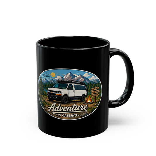 Chevy Express Merchandise Adventure is Calling Black Mug (11oz, 15oz)