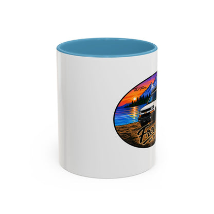 Chevy Express Freedom on Four Wheels Accent Coffee Mug (11, 15oz)