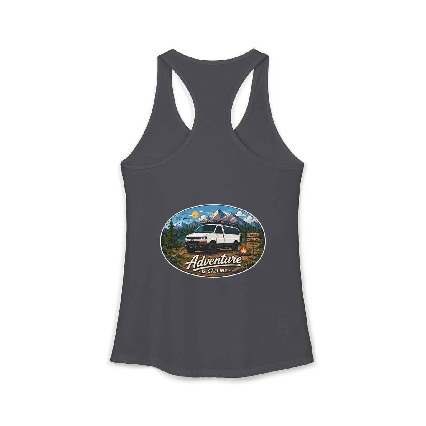 Chevy Express Merchandise Adventure is Calling Women's Ideal Racerback Tank