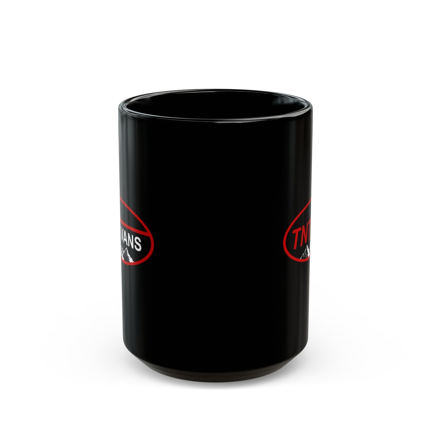 TNT Vans Black Mug - Perfect for Coffee Lovers, Mountain Enthusiasts, and Travelers, Gift for Holidays and Celebrations