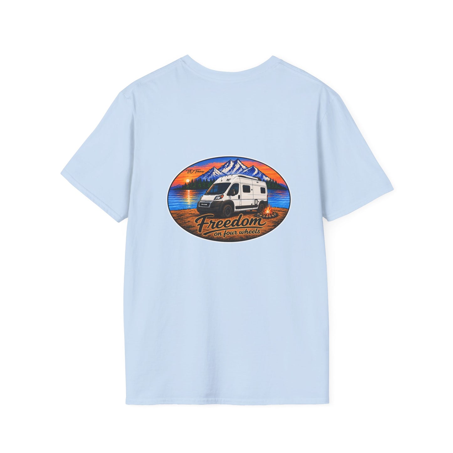 Ram ProMaster Merchandise Freedom on Four Wheels Unisex Softstyle T-Shirt