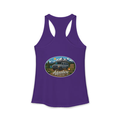 Ford Econoline Merchandise Adventure is Calling Women's Ideal Racerback Tank