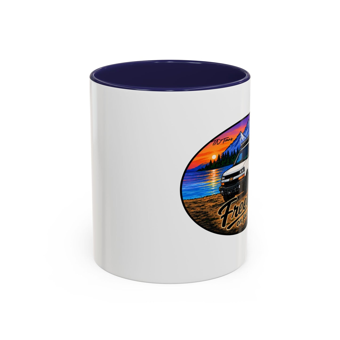 Chevy Express Freedom on Four Wheels Accent Coffee Mug (11, 15oz)