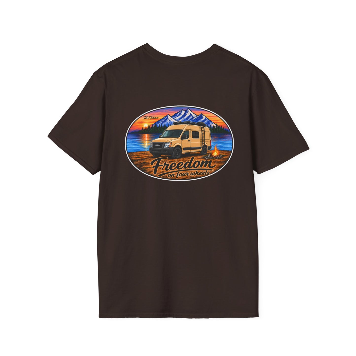 Nissan NV Freedom on Four Wheels Unisex Softstyle T-Shirt