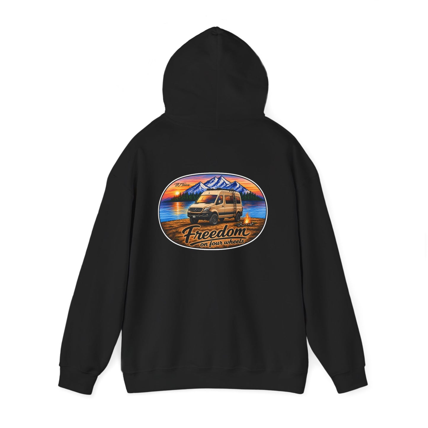 Mercedes Sprinter Merchandise Freedom on Four Wheels Unisex Heavy Blend™ Hooded Sweatshirt