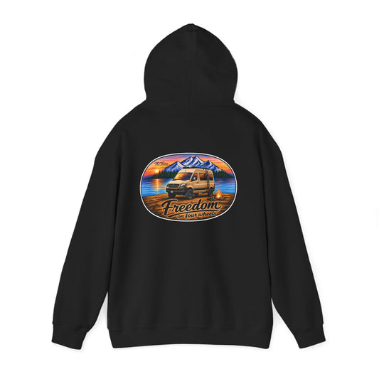 Mercedes Sprinter Merchandise Freedom on Four Wheels Unisex Heavy Blend™ Hooded Sweatshirt