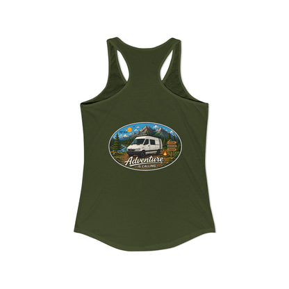 Sprinter T1N Merchandise Adventure is Calling Women's Ideal Racerback Tank