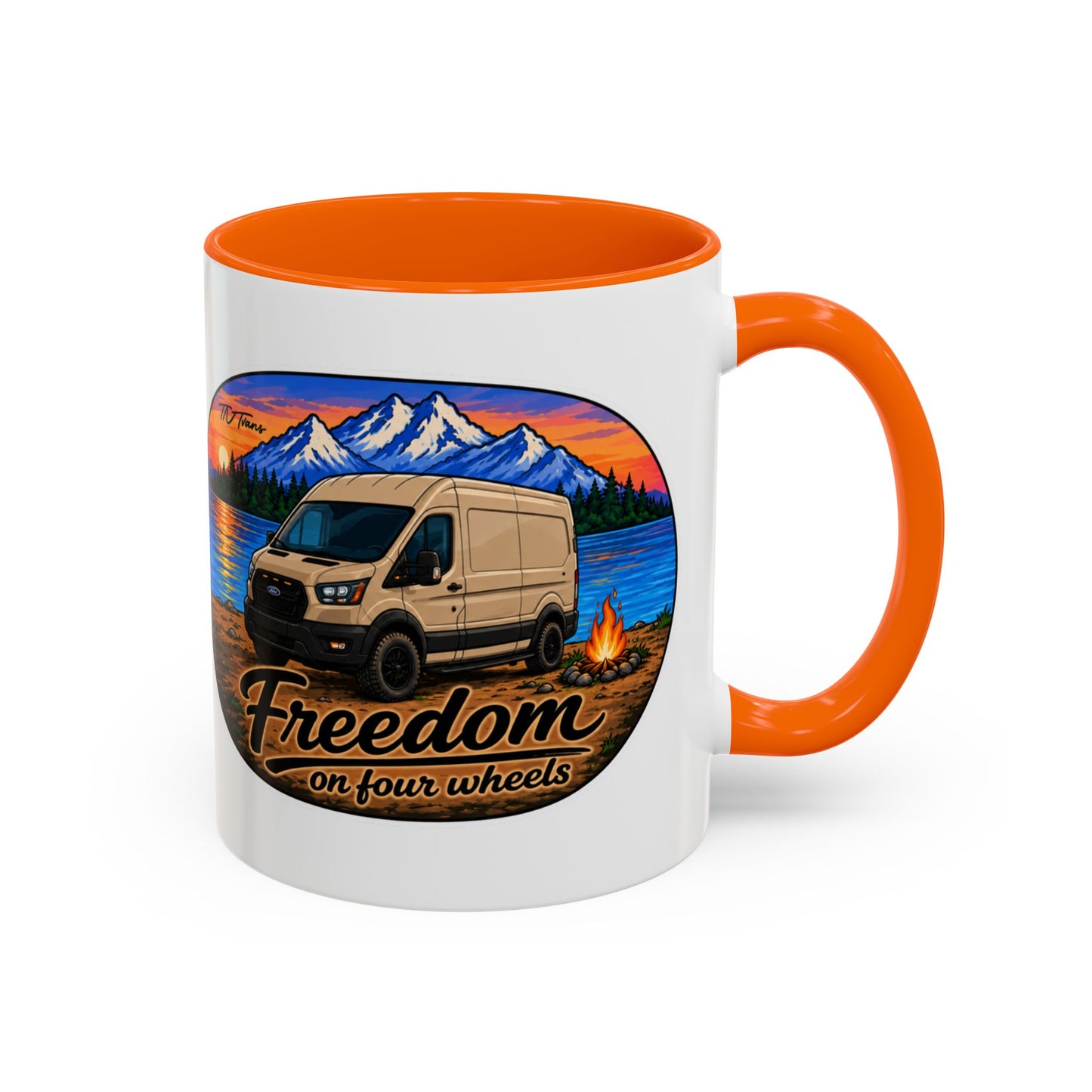 Ford Transit Freedom on Four Wheels Accent Coffee Mug (11, 15oz)