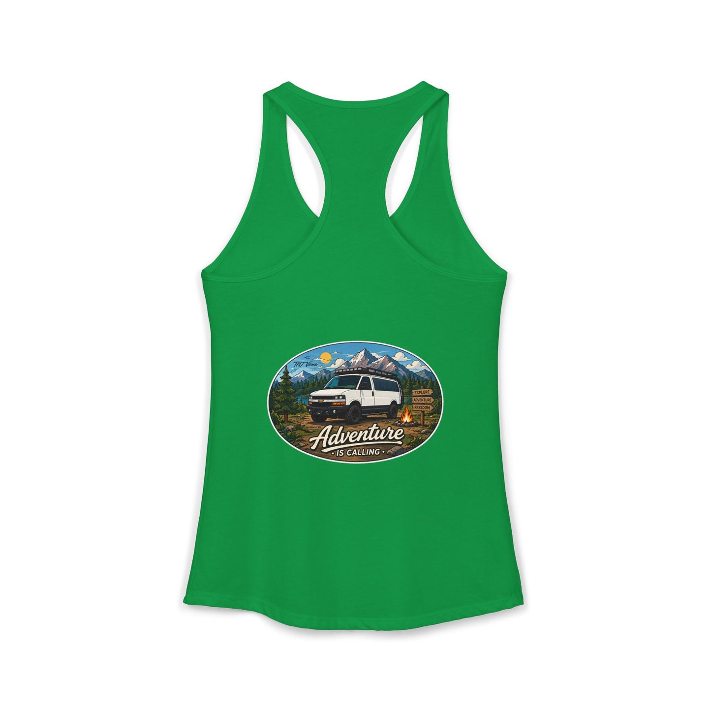 Chevy Express Merchandise Adventure is Calling Women's Ideal Racerback Tank