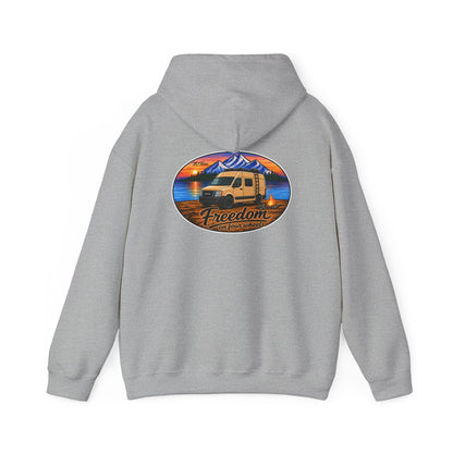 Nissan NV Merchandise Van 2500 3500 Freedom on Four Wheels Unisex Heavy Blend™ Hooded Sweatshirt