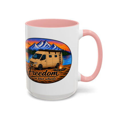 Sprinter T1N Freedom on Four Wheels Accent Coffee Mug (11, 15oz)