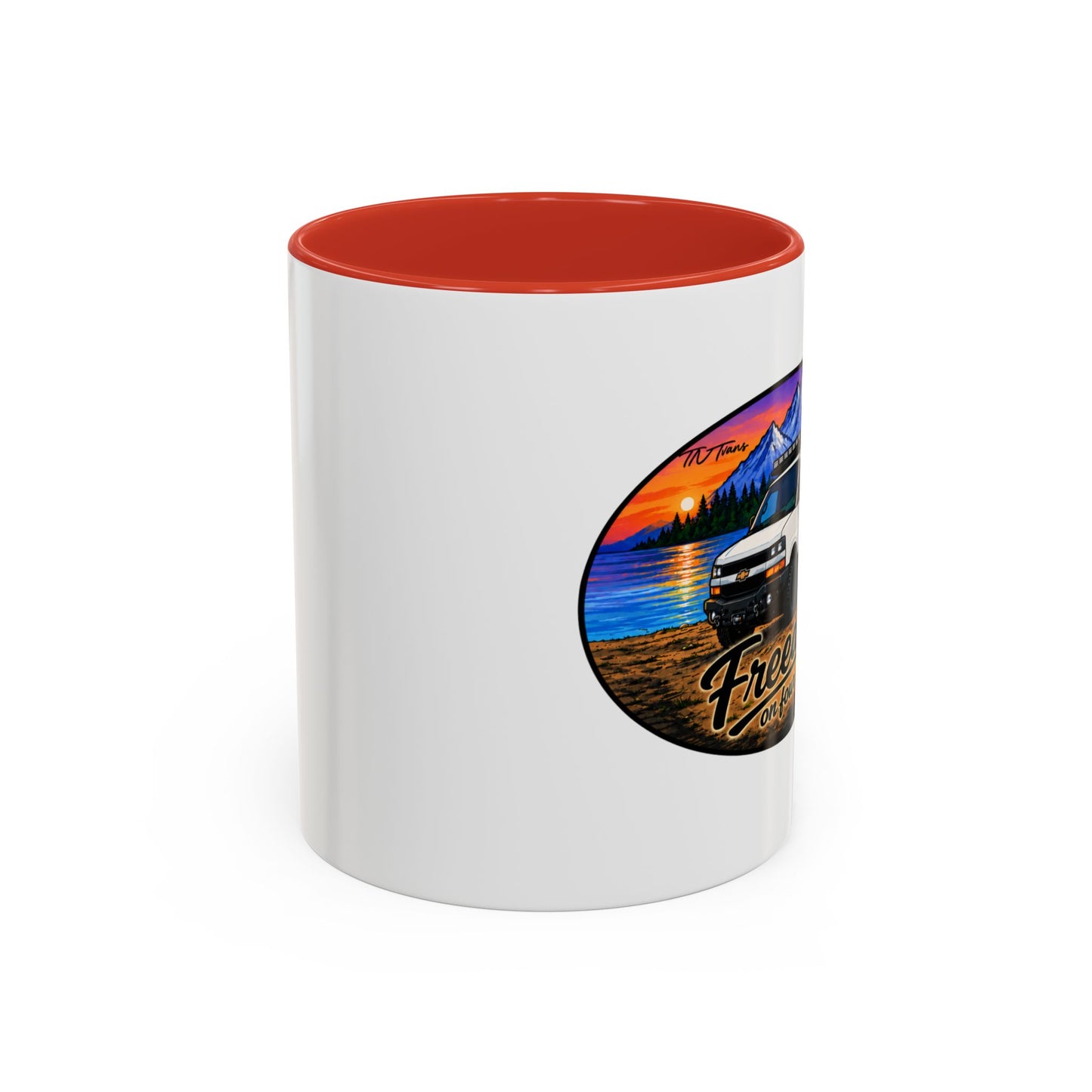 Chevy Express Freedom on Four Wheels Accent Coffee Mug (11, 15oz)