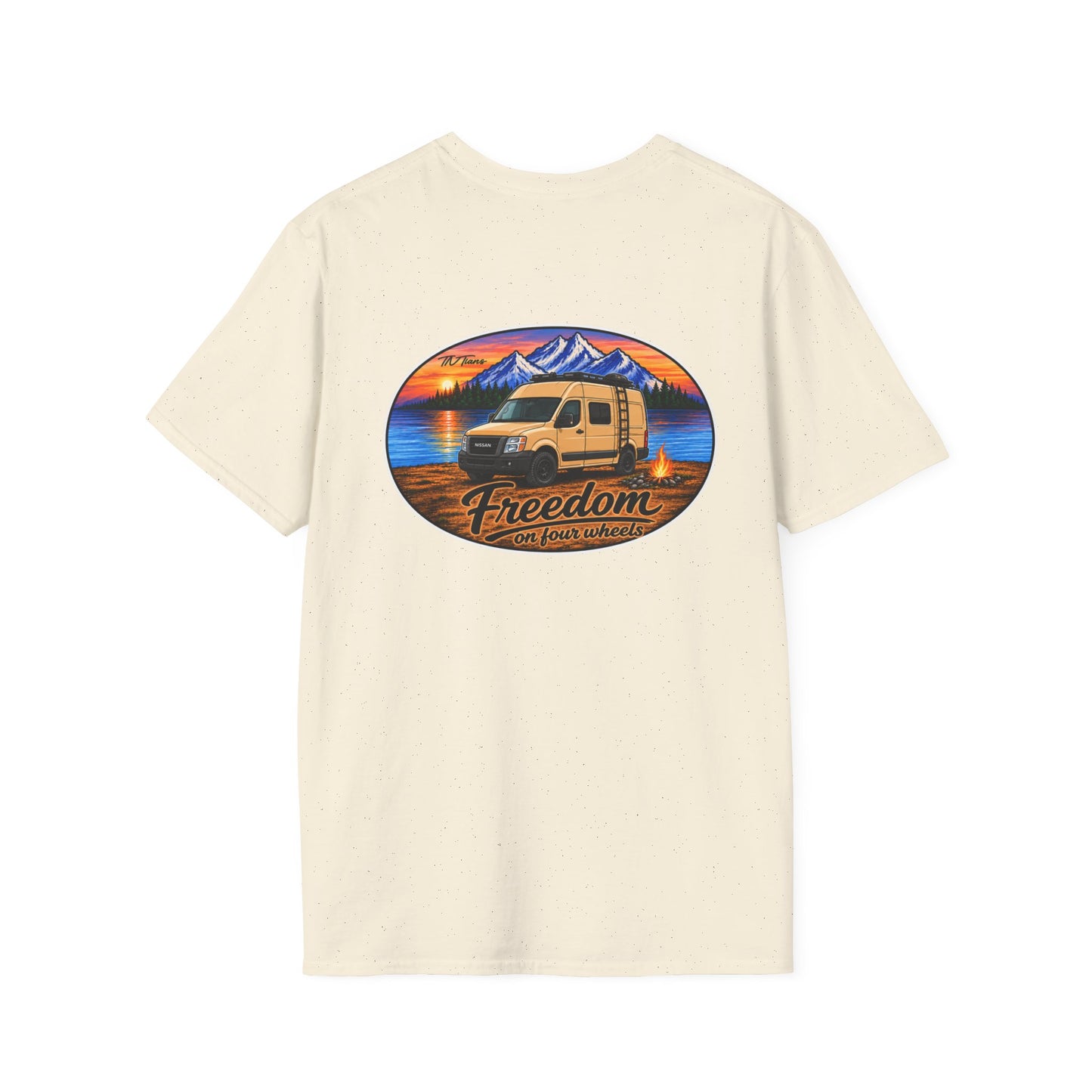 Nissan NV Freedom on Four Wheels Unisex Softstyle T-Shirt