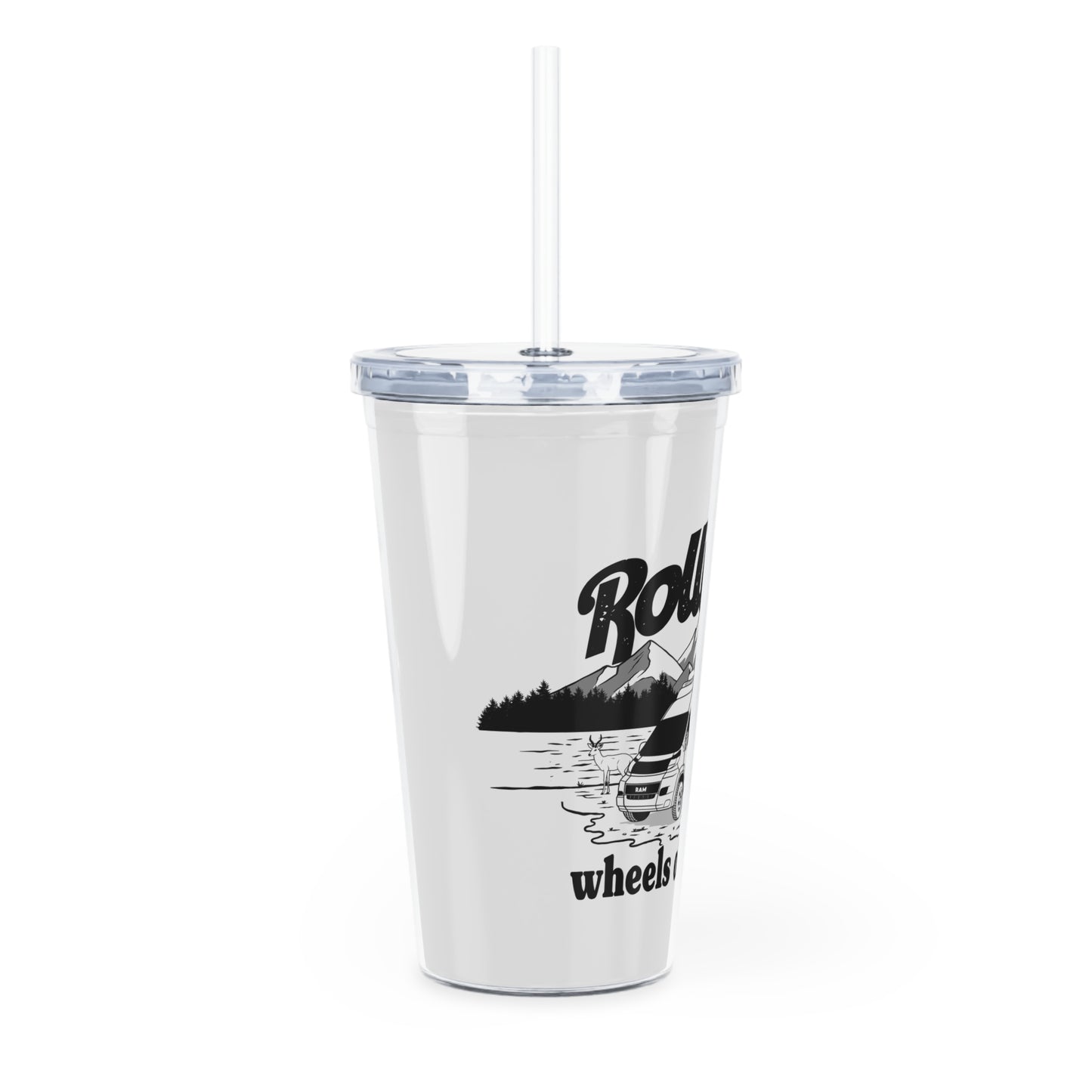 Ram ProMaster Merchandise Plastic Tumbler with Straw