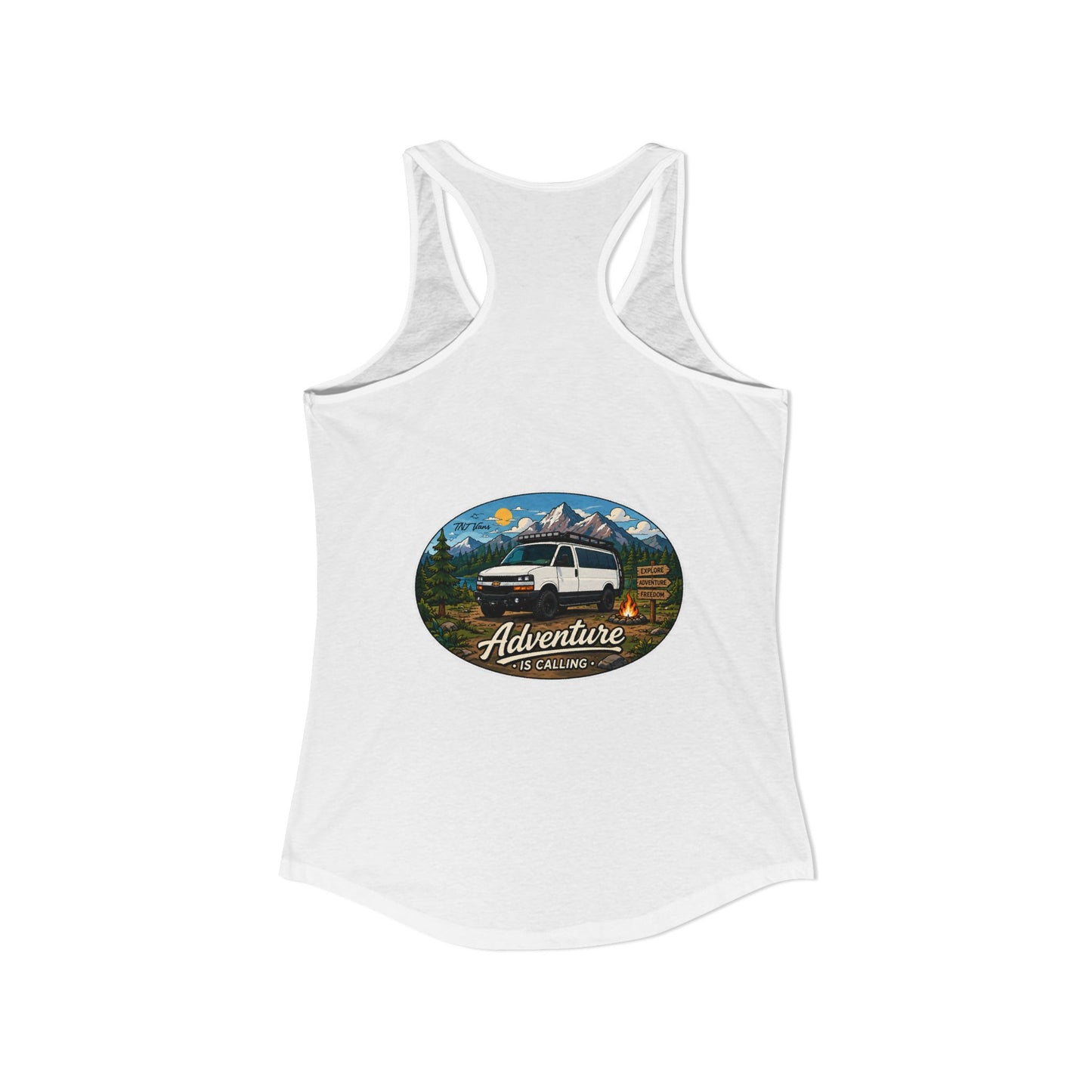 Chevy Express Merchandise Adventure is Calling Women's Ideal Racerback Tank
