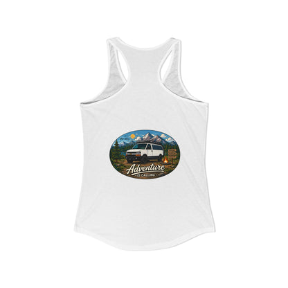Chevy Express Merchandise Adventure is Calling Women's Ideal Racerback Tank