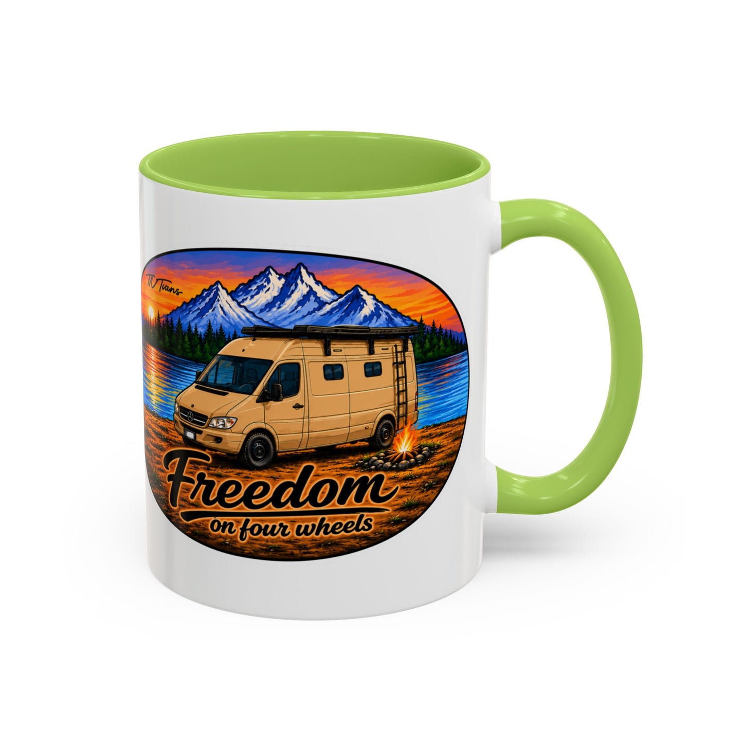 Sprinter T1N Freedom on Four Wheels Accent Coffee Mug (11, 15oz)