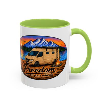 Sprinter T1N Freedom on Four Wheels Accent Coffee Mug (11, 15oz)