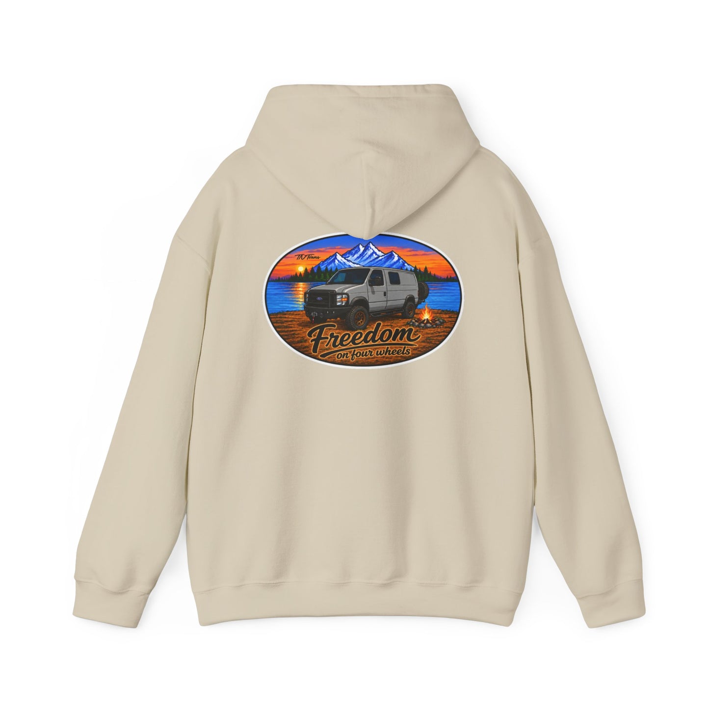 Ford Econoline Merchandise Freedom on Four Wheels Unisex Heavy Blend™ Hooded Sweatshirt