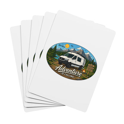 Mercedes Sprinter Merchandise Adventure is Calling Poker Playing Cards