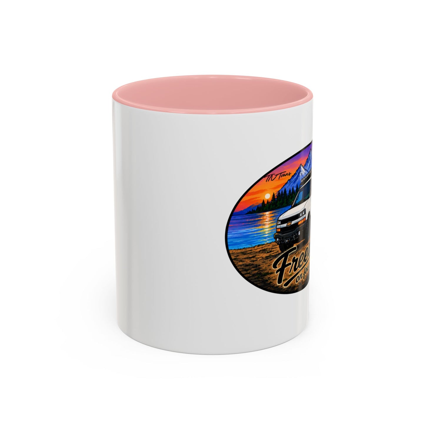 Chevy Express Freedom on Four Wheels Accent Coffee Mug (11, 15oz)