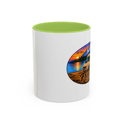 Sprinter T1N Freedom on Four Wheels Accent Coffee Mug (11, 15oz)