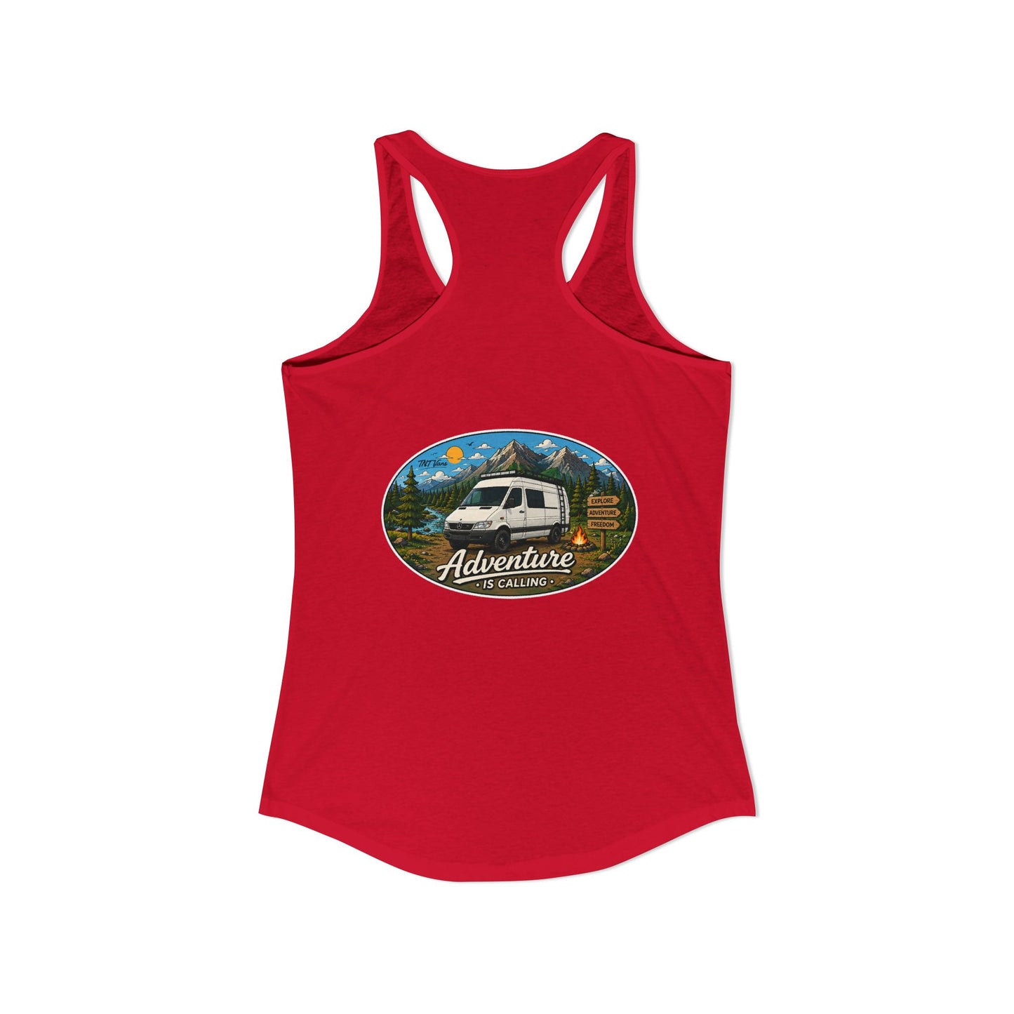Sprinter T1N Merchandise Adventure is Calling Women's Ideal Racerback Tank