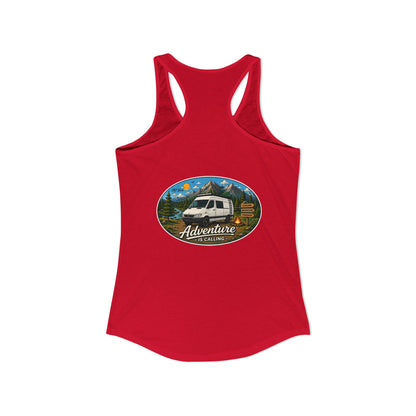 Sprinter T1N Merchandise Adventure is Calling Women's Ideal Racerback Tank