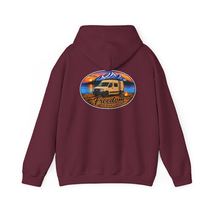 Nissan NV Merchandise Van 2500 3500 Freedom on Four Wheels Unisex Heavy Blend™ Hooded Sweatshirt