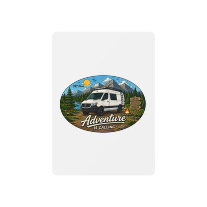 Mercedes Sprinter Merchandise Adventure is Calling Poker Playing Cards